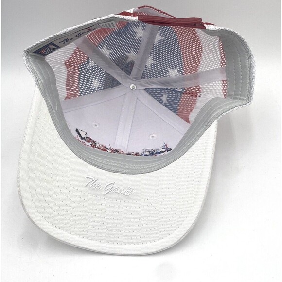Vintage Hoosier Air Transport Hat New w Tag The Game Brand Mesh Flag Strapback - Picture 5 of 6